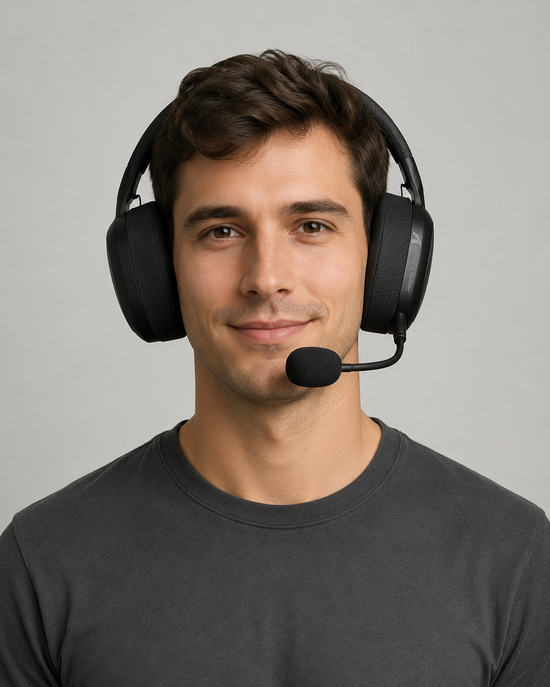 ClearVoice Wireless Over-Ear Headset with Boom Microphone