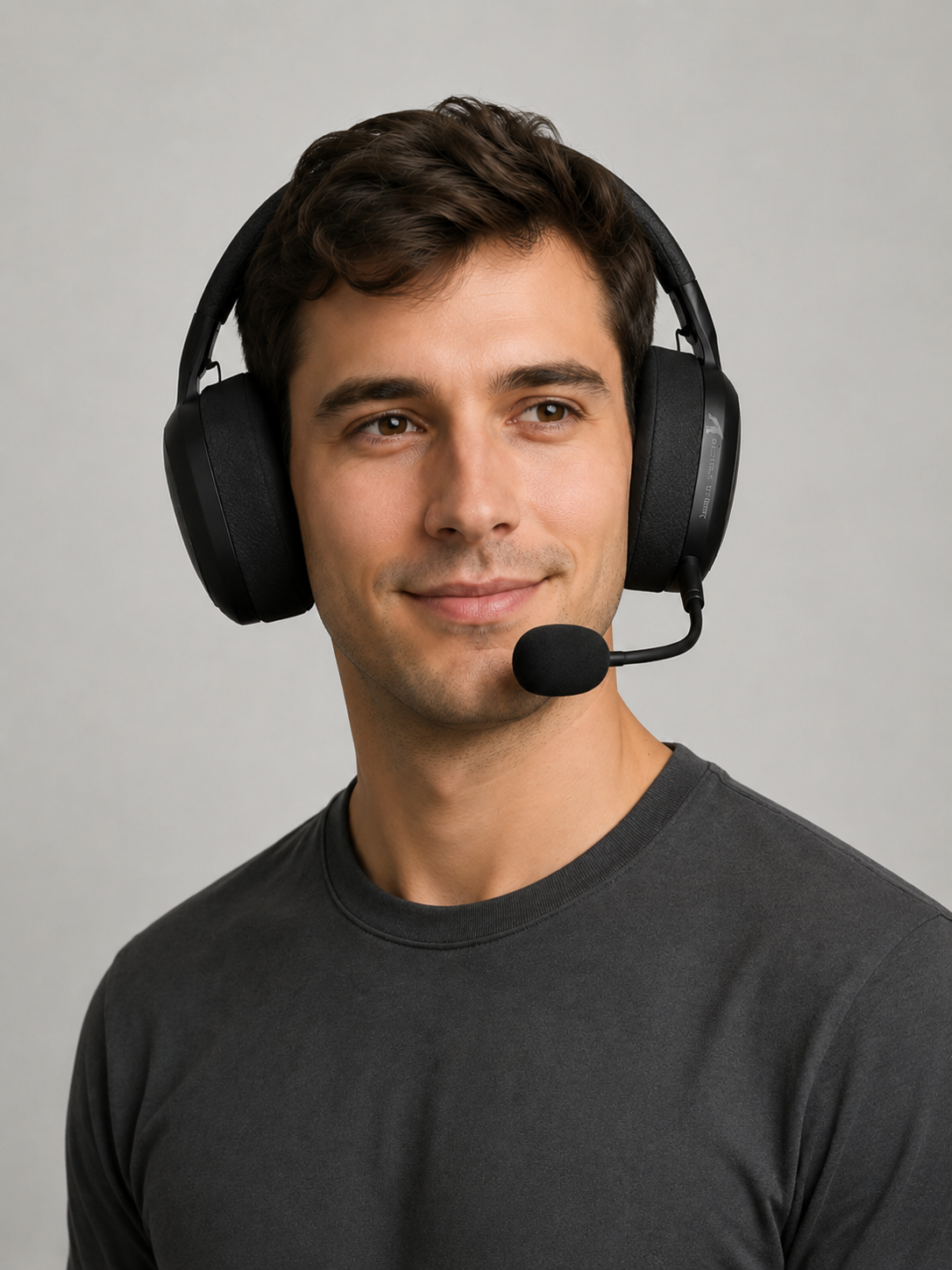 ClearVoice Wireless Over-Ear Headset with Boom Microphone